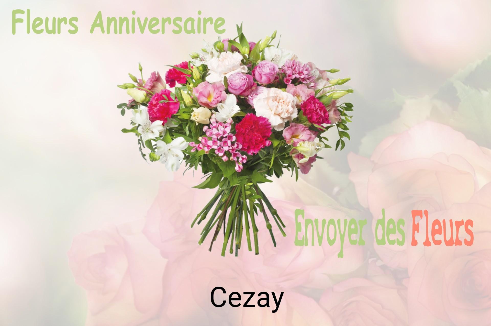 Bouquet de fleurs d’anniversaire livré à Cezay
